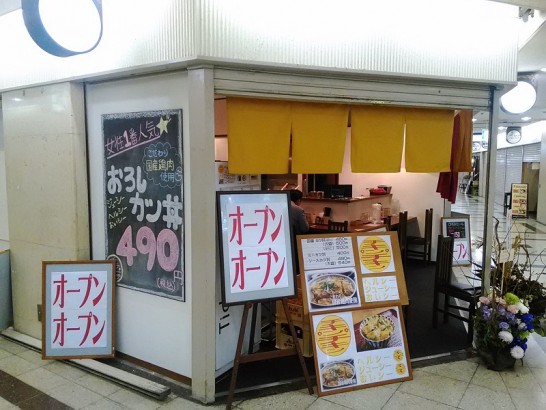 大阪駅前第3ビルのチキンチキンでかつ丼大盛りワンコイン500円
